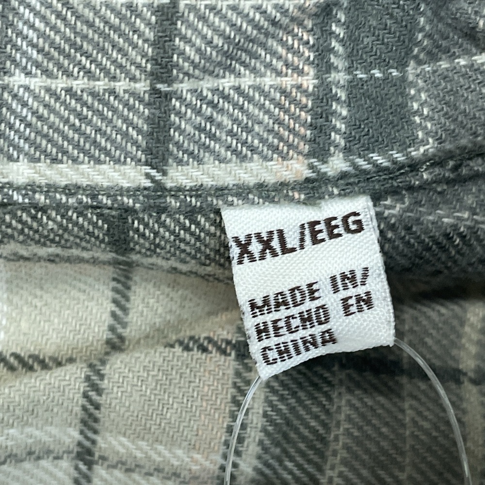 Weatherproof Women's XXL Plaid Blouse Green Cotton Blend H0625 - Picture 6 of 8